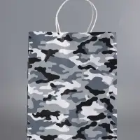 Пакеты подарочные, 23 Февраля , 24 х 10,5 х 32 см , набор 4 шт