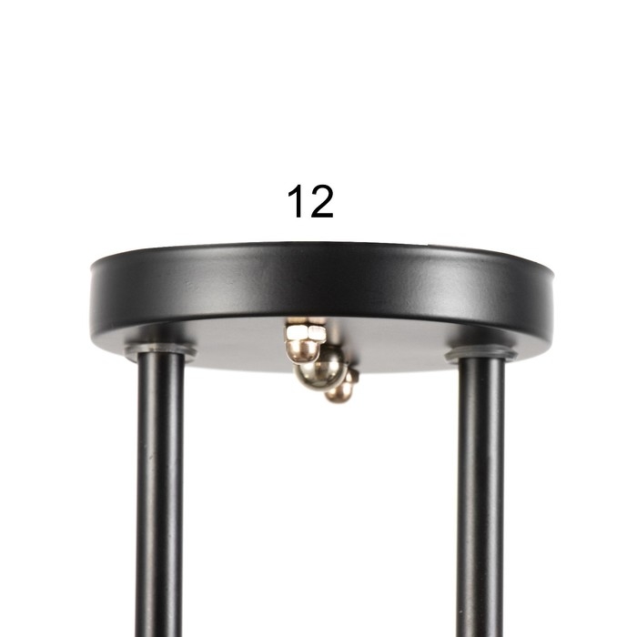 Люстра Люстра "Шарлин" 2хЕ27 40Вт черный 46х25х26 см BayerLux