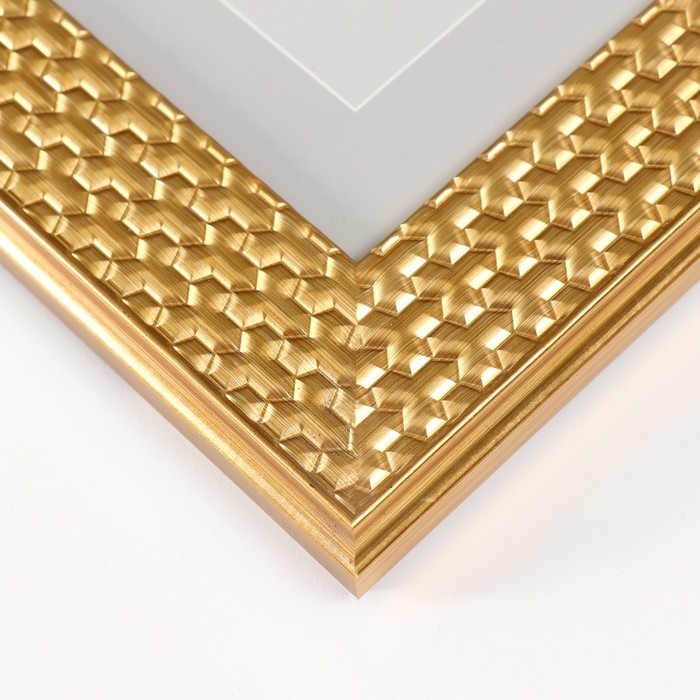 Фоторамка пластик Фоторамка пластик "Grace" 15х20 см, золото (пластиковый экран)