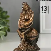 Фигурка &laquo;Богиня с рогом изобилия&raquo;, 13&times;8&times;4 см, гипс под бронзу винтаж
