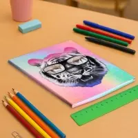 Дневник школьный для 5-11 классов, «Тиг в очках», интегральная (гибкая) обложка, матовая ламинация, выборочный лак, 48 листов Дневник школьный для 5-11 классов, «Тиг в очках», интегральная (гибкая) обложка, матовая ламинация, выборочный лак, 48 листов