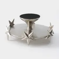 Тортовница со стеклянной крышкой &laquo;Звёзды&raquo;, 21&times;21&times;23 см, алюминий