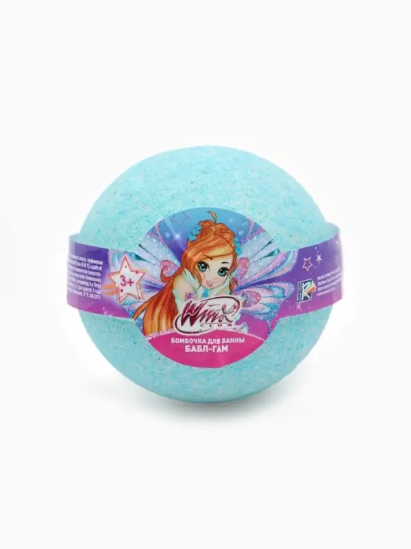 Бомбочка для ванны детская, аромат: &laquo;Бабл-гам&raquo;, 120 г, &laquo;Винкс&raquo;