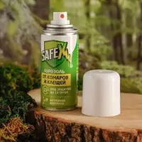 Аэрозоль Репеллент SAFEX, от клещей и комаров, для всей семьи, 100 мл