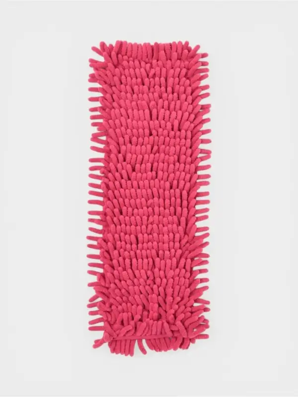 Насадка для плоской швабры &laquo;Доляна&raquo;, 42&times;12 см, 80 г, микрофибра букли, красная