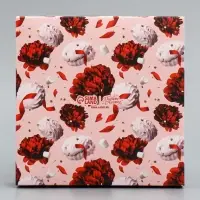 Коробка для конфет, кондитерская упаковка, 9 ячеек, Present, 14.7&times;14.7&times;3.5 см