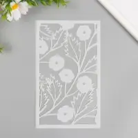 Трафарет фоновый пластик "Маленькие цветы" 12х20 см Трафарет фоновый пластик "Маленькие цветы" 12х20 см