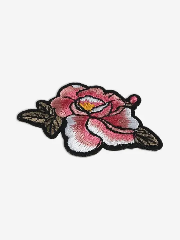 Термоаппликация «Цветок», 4×6 см, розовая Термоаппликация «Цветок», 4×6 см, розовая