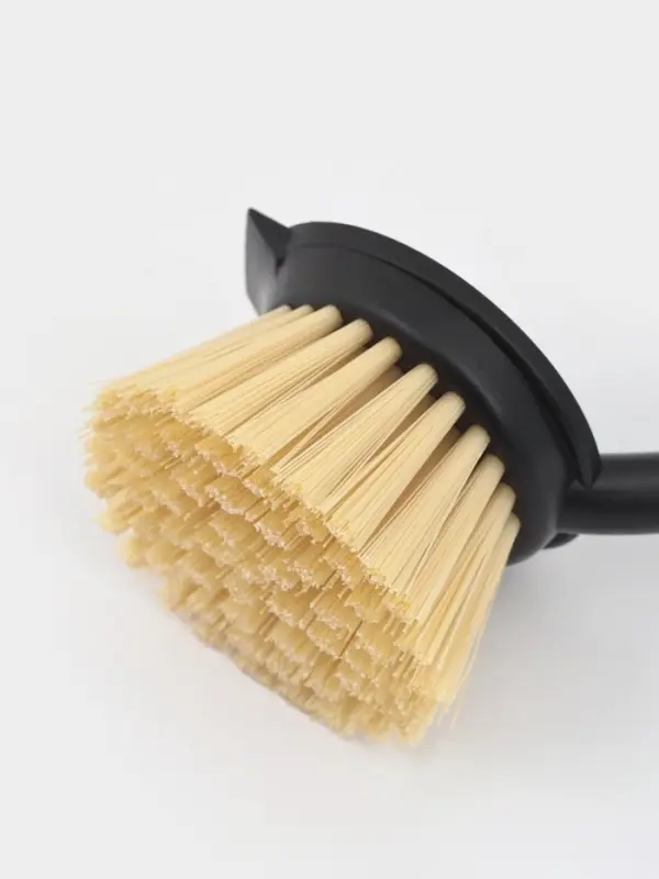 Щётка для посуды Доляна Meli, бамбуковая ручка, 25.5 см, чёрная