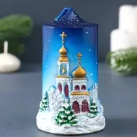 Свеча декоративная &laquo;Рождественская ночь&raquo; 7&times;6&times;11 см