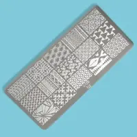 Пластина для стемпинга металлическая &laquo;Витраж&raquo;, 12&times;6 см