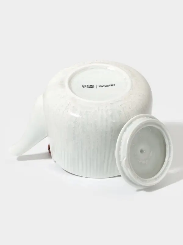 Чайник заварочный Magistro Willow, 700 мл, фарфор, голубой