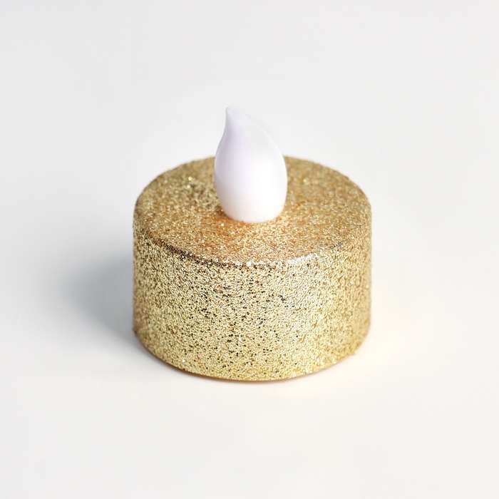 Светодиодные свечи, ночники LED RISALUX «Для волшебных моментов» набор 4 шт., золото блёстки, RGB