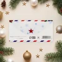 Конверт для денег "Исполнения желаний!" новогоднее письмо 16х8 см