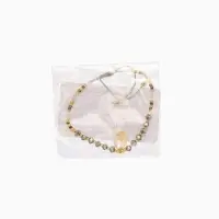 Браслет "Лила" длина 16 см, цв. серый, золотистый Браслет "Лила" длина 16 см, цв. серый, золотистый