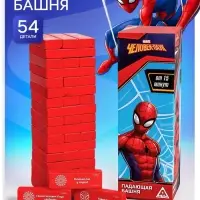 Игра Падающая башня &laquo;Для настоящих героев&raquo;, &laquo;Супергерой&raquo;, 54 бруска