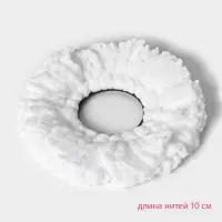 Насадка для швабры с отжимом - центрифугой Доляна, длина нитей 10 см, микрофибра, МИКС