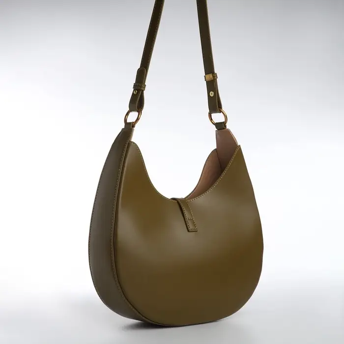 Сумка женская багет TEXTURA на молнии, 27&times;9&times;23 см, хаки