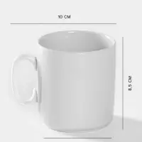 Кружка Добрушский завод &laquo;Джойс&raquo;, 300 мл, фарфор, белая