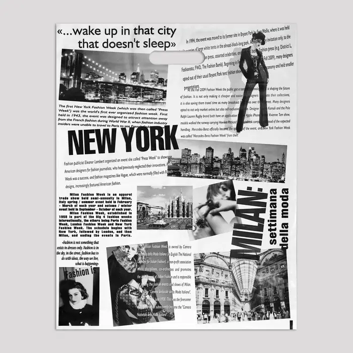 Пакет &laquo;Газета&raquo;, полиэтиленовый с вырубной ручкой, 41&times;51 см, 80 мкм