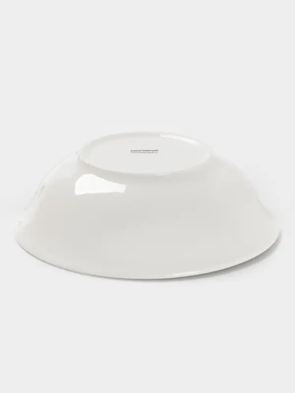 Тарелка глубокая Доляна White Label, 1.5 л, d=22.5 см, фарфор, белая