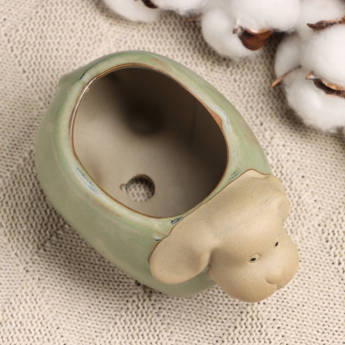 Горшок Горшок "Лаки Собачка" 11х9х8см