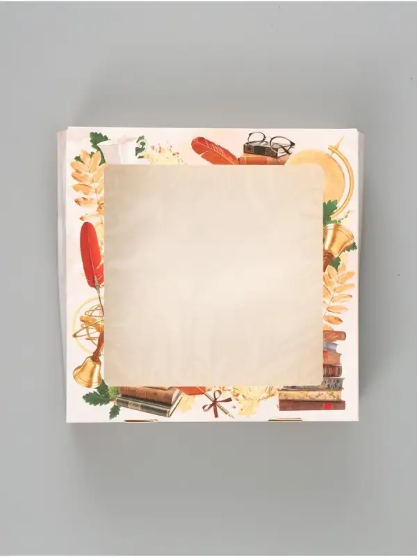 Коробка подарочная складная &laquo;Спасибо за знания!&raquo;, 20&times;20&times;4 см, с окном