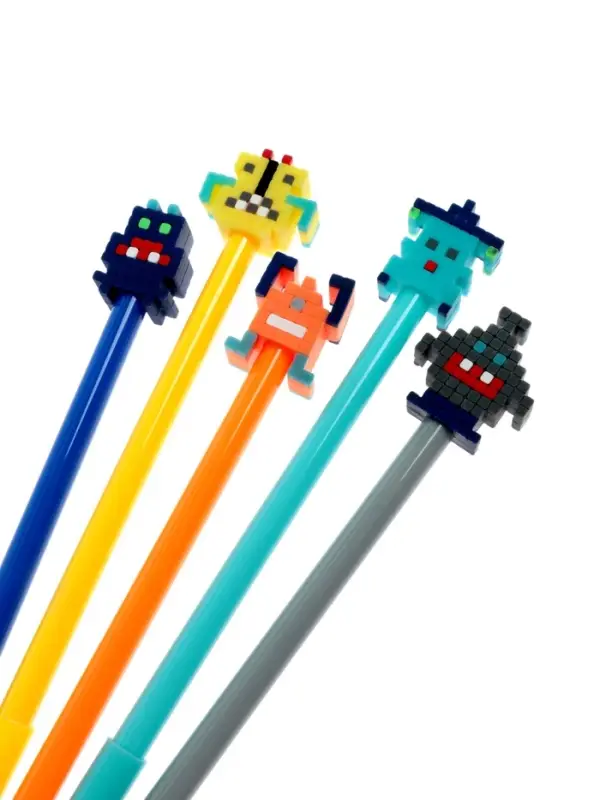 Ручка-прикол «Пиксели», гелевая, МИКС