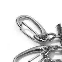 Основа для ключницы, 4 карабина, 34×50 мм, цвет серебряный Основа для ключницы, 4 карабина, 34×50 мм, цвет серебряный