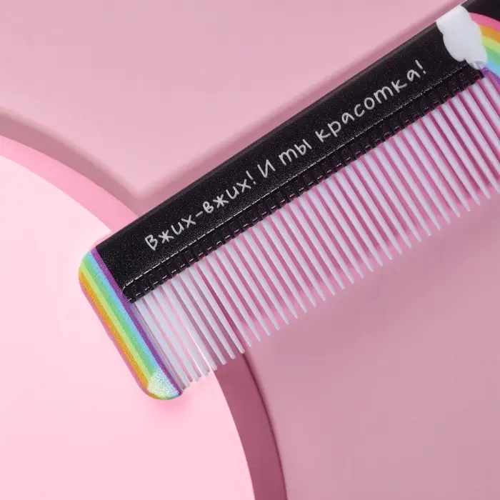 Расчёска фигурная «Единорог», 14.7×3.7(±1) см