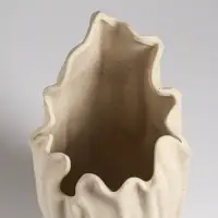 Ваза настольная керамика "Джалис" 22,5х12 см, бежевый Ваза настольная керамика "Джалис" 22,5х12 см, бежевый