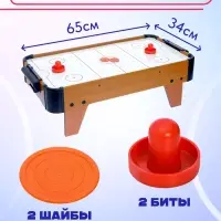 Настольная игра &laquo;Аэрохоккей. Великолепный матч&raquo;, работает от батареек, 2 игрока, 3+