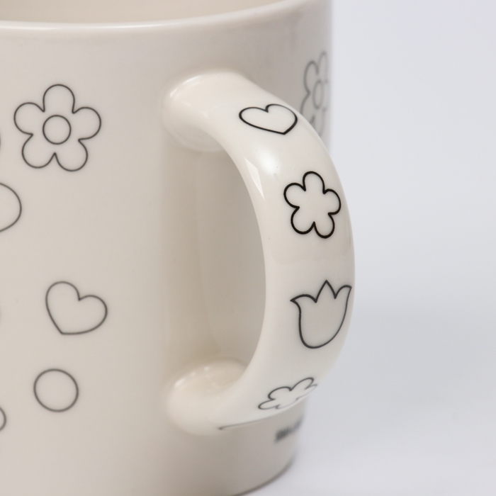 Набор кружка под раскраску «Цветочный мир», 300 мл Набор кружка под раскраску «Цветочный мир», 300 мл