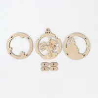 Заготовки для творчества.Подвеска новогодняя "Подарок от лошадки" 35510 Заготовки для творчества.Подвеска новогодняя "Подарок от лошадки" 35510