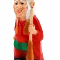 Садовая фигура из гипса &laquo;Бабка-Ёжка стоя&raquo;, 33&times;35&times;65 см, МИКС