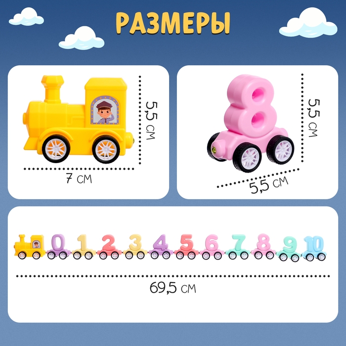 Развивающий набор «Магнитный паровозик» Развивающий набор «Магнитный паровозик»