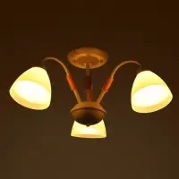 Люстра потолочная BayerLux &laquo;Нельсен&raquo;, Е27, 3&times;40 Вт, 57&times;57&times;25 см, белая