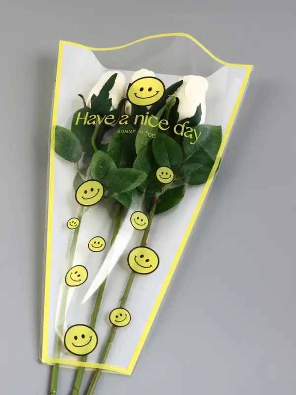 Пакет цветочный Конус, белый, 28×9×44 см±1 см Пакет цветочный Конус, белый, 28×9×44 см±1 см