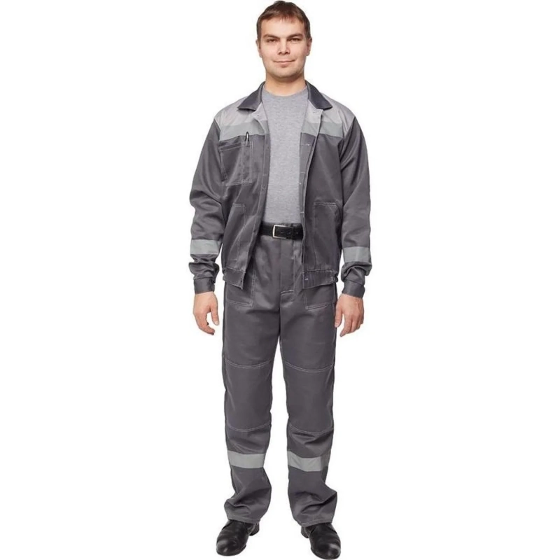 Костюм лет муж (куртка, бр) л22 т.сер./св.сер 96-100/170-176