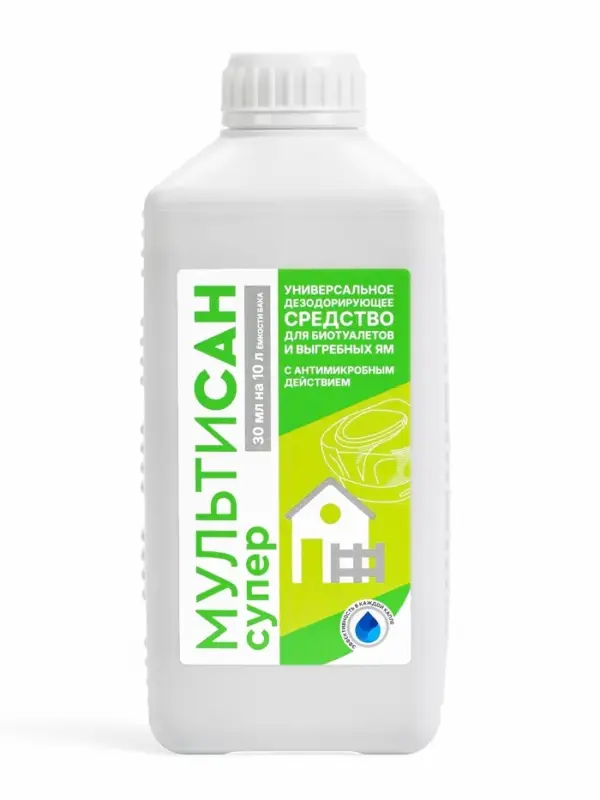 Жидкость для биотуалета универсальная &laquo;Мультисан Супер&raquo;, концентрат, 1 л