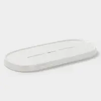 Блюдо сервировочные Magistro White Snow, 34.5&times;15.5&times;2 см, фарфор, белое
