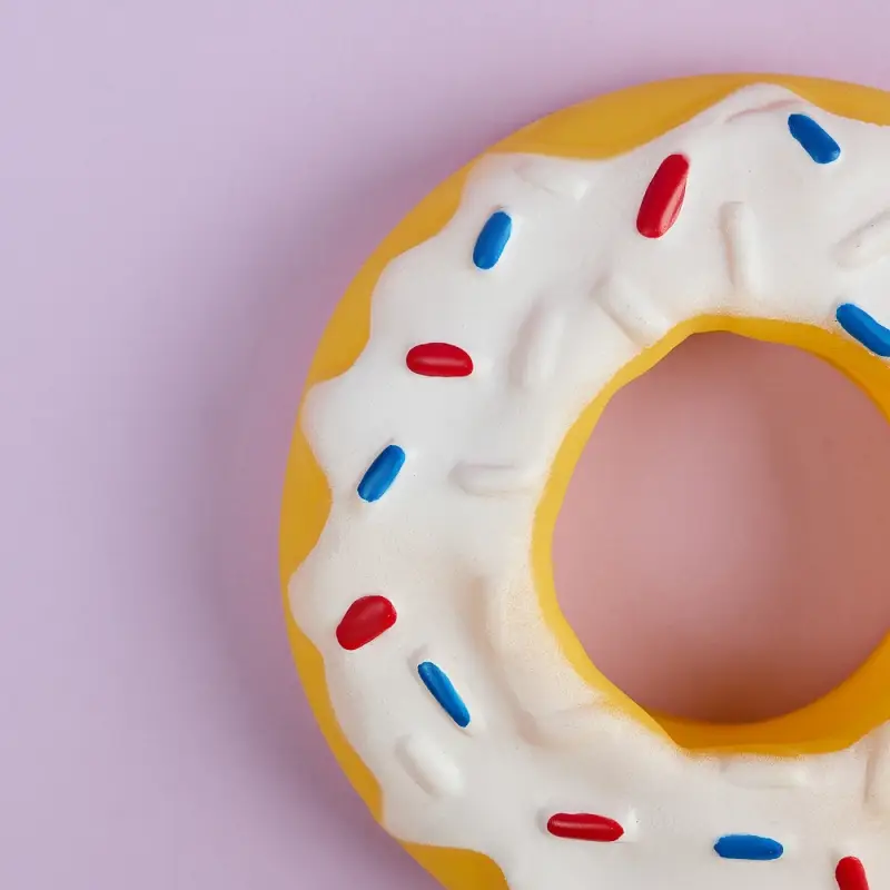 VETTA Игрушка для домашних животных, ПВХ, 13 см, пончик