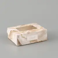Коробка подарочная с окном &laquo;Мрамор&raquo;, 10&times;8&times;3.5 см, самосборная