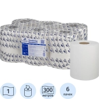 Полотенца бумажные д/дисп. Luscan Professional 1слперф 300м 6рул/уп