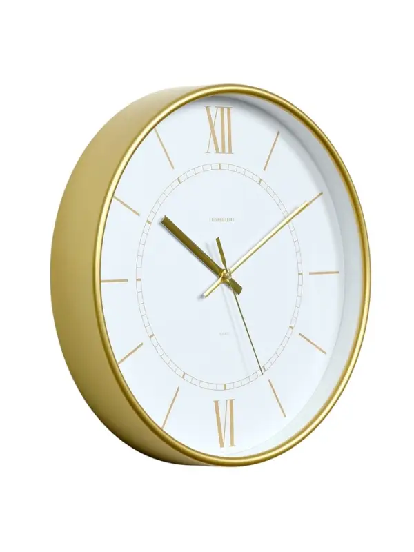 Часы настенные интерьерные &laquo;Эдит&raquo;, d=30.5 см, золотистые