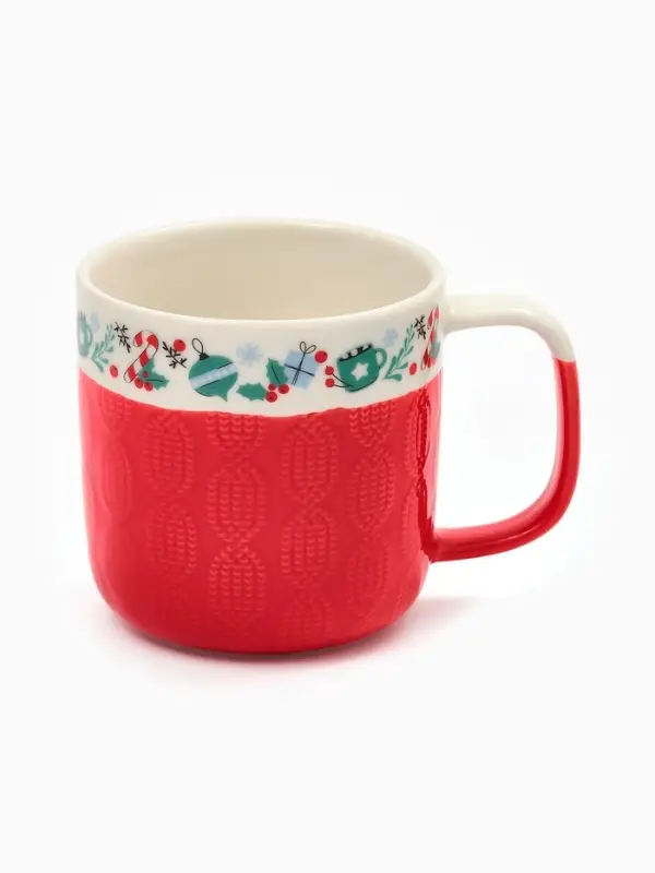 Кружка чайная керамическая «Новогоднее настроение», 350 мл, ручная работа Кружка чайная керамическая «Новогоднее настроение», 350 мл, ручная работа