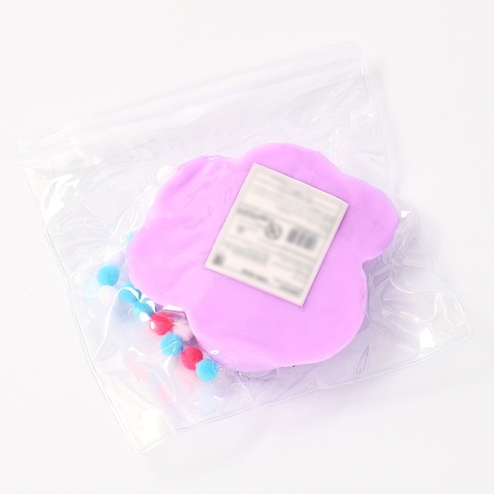 Сквиш антистресс - игрушка «Кошачья лапка», с пушистой посыпкой, МИКС