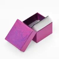 Коробочка подарочная под кольцо, серьги &laquo;Голография&raquo;, 5&times;5 см, (полезная часть 4.5&times;4.5 см), МИКС