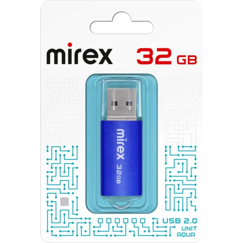 Флеш-память Mirex USB UNIT AQUA 32Gb (13600-FMUAQU32 )