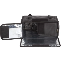 Термосумка для обедов ткань черная 45х20х30 (27Л)